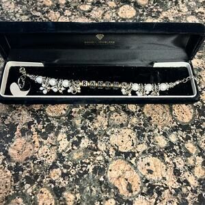 Grandma Silver Hanging Charm Bracelet